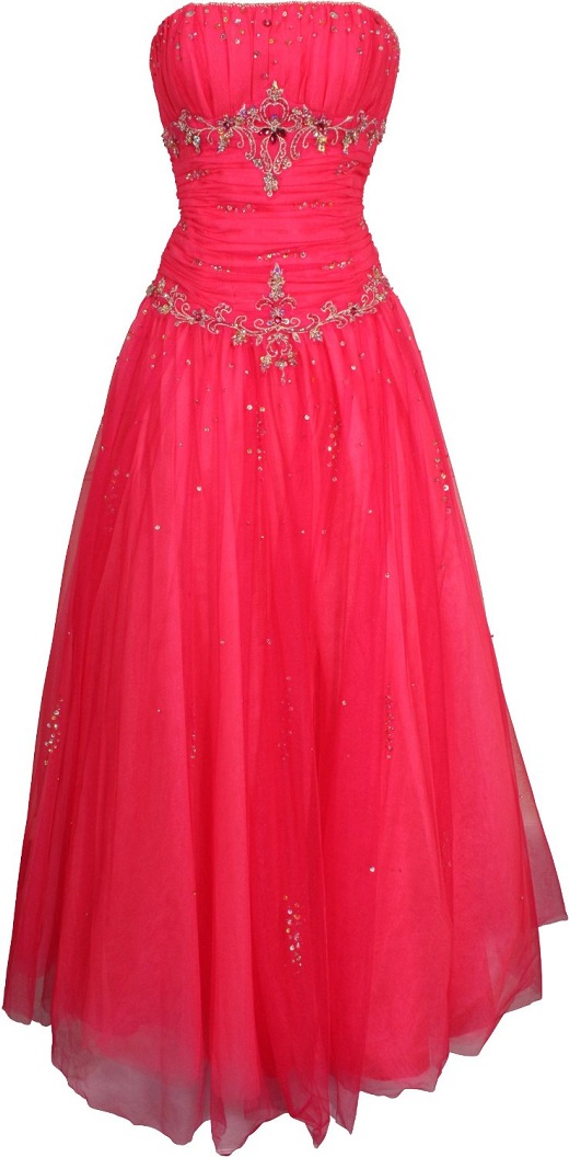 đầm dạ hội cao cấp màu hồng đậm