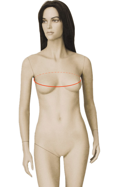 đo vòng ngực đầm dạ hội