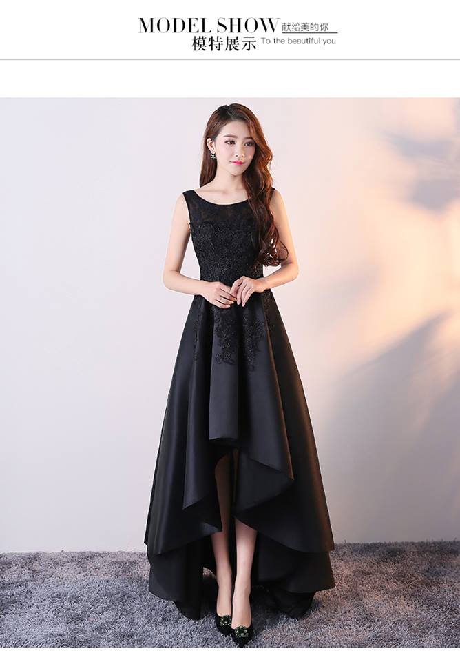 váy dạ hội cao cấp màu đen