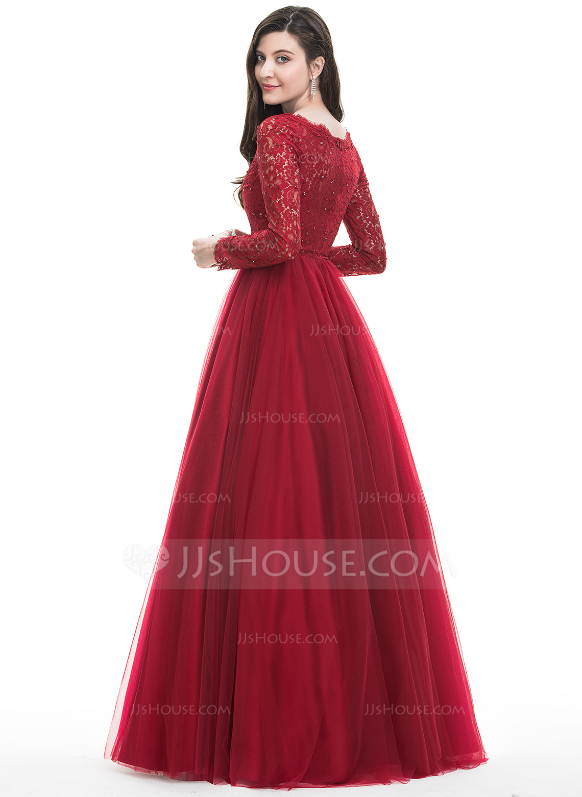 váy dạ hội sang trọng màu đỏ