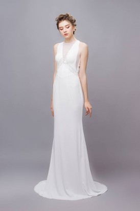 Đầm dạ hội body thời trang màu trắng DA 199