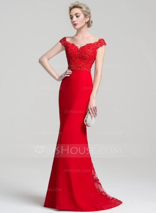 Đầm dạ hội cao cấp body màu đỏ DA 64