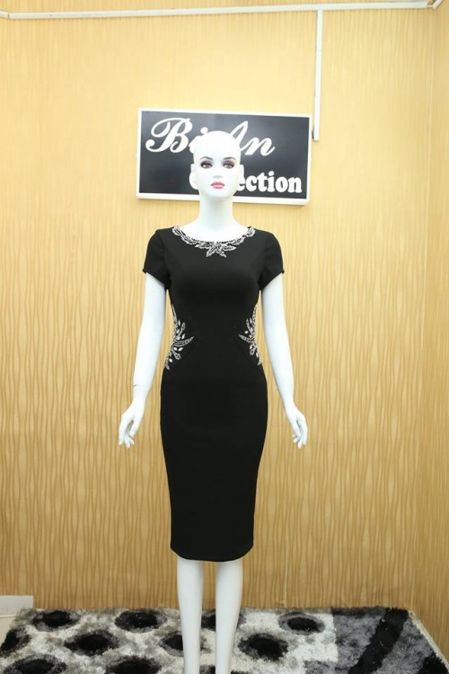 Đầm dạ hội ngắn cao cấp màu đen DA 79