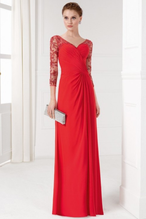 Đầm dạ hội cao cấp màu đỏ DA 31