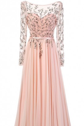 Đầm dạ hội cao cấp màu hồng pastel DA 72