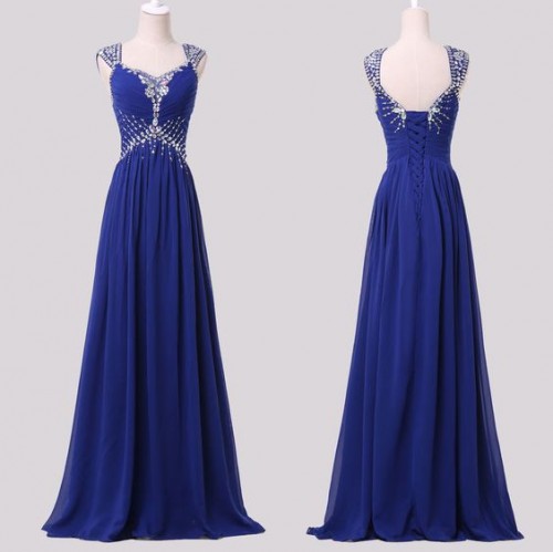 Đầm dạ hội cao cấp màu xanh tím DA 83